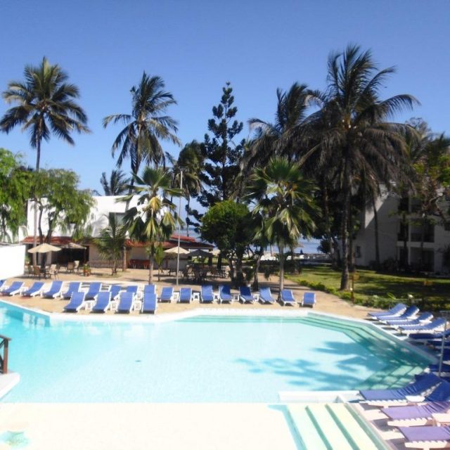 North coast beach hotel is located about 27km north of Mombasa